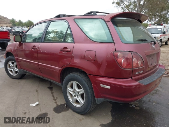 2000 Lexus RX 300 with VIN JT6HF10UXY0148220, listed as a IAAI auction lot 42105078 with 250,618 mi miles. Bid and sale history available at carsss.com. Image 3.