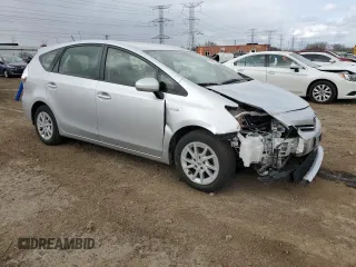 2013 Toyota Prius Two with VIN JTDZN3EUXD3283257, listed as a Copart auction lot 51959725 with 88,533 mi miles and Salvage Title. Bid and sale history available at carsss.com. Image 4.