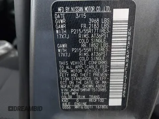 2015 Nissan Juke S with VIN JN8AF5MR4FT510985, listed as a IAAI auction lot 42168898 with 126,413 mi miles and . Bid and sale history available at DreamBid. Image 9.
