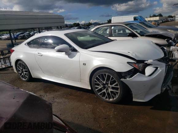 2015 Lexus RC 350 F Sport with VIN JTHHE5BC2F5009432, listed as a Copart auction lot 41744414 with 74,482 mi miles and . Bid and sale history available at DreamBid. Image 4.