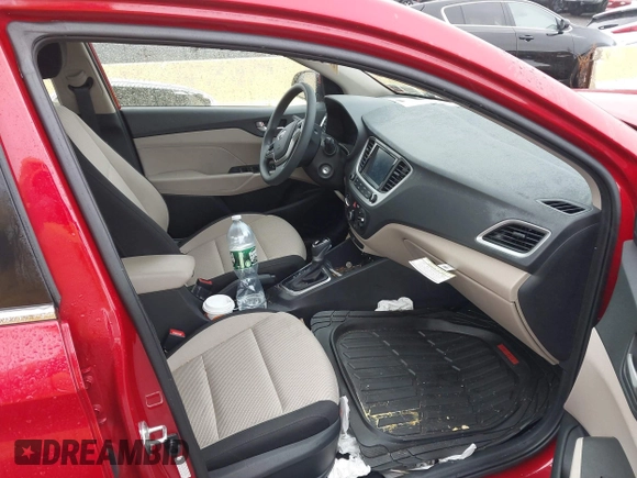2022 Hyundai Accent SE with VIN 3KPC24A69NE180546, listed as a IAAI auction lot 40977460 with 16,559 mi miles and . Bid and sale history available at carsss.com. Image 5.