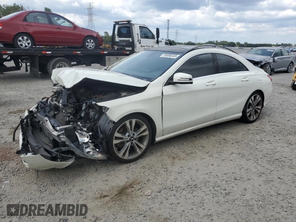 2015 Mercedes-Benz CLA 250 with VIN WDDSJ4EB9FN220682, listed as a Copart auction lot 55696345 with Not Provided miles and Salvage Title. Bid and sale history available at DreamBid. Image 1.