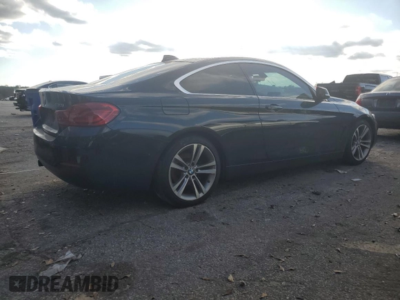 2018 BMW 4 Series 430i with VIN WBA4W3C51JAB87446, listed as a Copart auction lot 85241814 with 153,525 mi miles and Salvage Title. Bid and sale history available at DreamBid. Image 3.