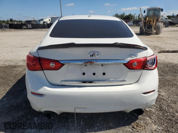 2017 Infiniti Q50 Premium z VIN JN1EV7AP5HM737908, wystawiony jako Copart lot #57037925 z przebiegiem 68 606 mil mil oraz Szkoda całkowita • Salvage title. Historia ofert i sprzedaży dostępna na DreamBid. Obrazek 6.