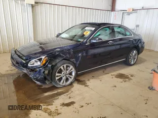 2018 Mercedes-Benz C 300 with VIN 55SWF4KB3JU280657, listed as a Copart auction lot 58184455 with Not provided miles and Salvage title. Bid and sale history available at DreamBid. Image 1.