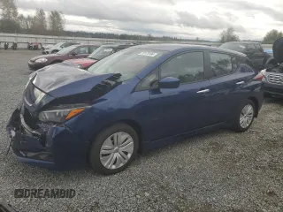 2024 Nissan LEAF S with VIN 1N4AZ1BV3RC556703, listed as a Copart auction lot 73175194 with 7,254 mi miles and Salvage title. Bid and sale history available at DreamBid. Image 1.