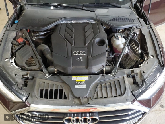2019 Audi A8 with VIN WAU8DAF85KN019978, listed as a Copart auction lot 52646385 with 46,416 mi miles and Salvage title. Bid and sale history available at DreamBid. Image 11.