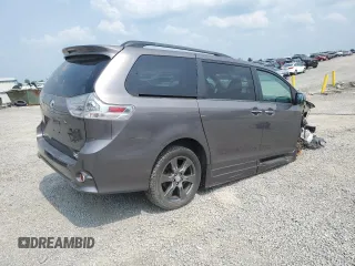 2017 Toyota Sienna SE with VIN 5TDXZ3DC3HS873163, listed as a Copart auction lot 59383605 with 81,223 mi miles and Salvage title. Bid and sale history available at DreamBid. Image 3.