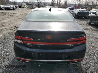 2022 Genesis G90 3.3T Premium with VIN KMTF34PA7NU096590, listed as a Copart auction lot 52722865 with 12,930 mi miles and Salvage Title. Bid and sale history available at carsss.com. Image 6.