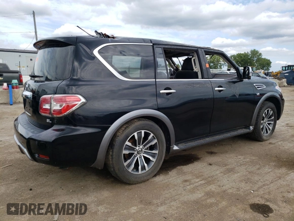 2019 Nissan Armada SV with VIN JN8AY2NC8K9580189, listed as a Copart auction lot 69314404 with Not Provided miles and Clean Title. Bid and sale history available at carsss.com. Image 3.