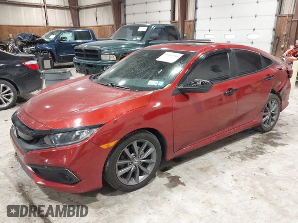 2019 Honda Civic Sedan EX with VIN 19XFC1F39KE205528, listed as a IAAI auction lot 41639764 with 64,620 mi miles. Bid and sale history available at carsss.com. Image 17.