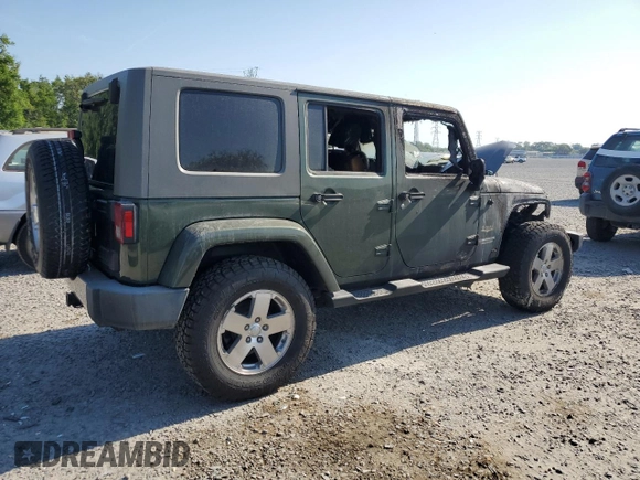 2008 Jeep Wrangler Unlimited Sahara with VIN 1J4GA59138L616722, listed as a Copart auction lot 54162835 with Not Provided miles and Salvage Title. Bid and sale history available at DreamBid. Image 3.