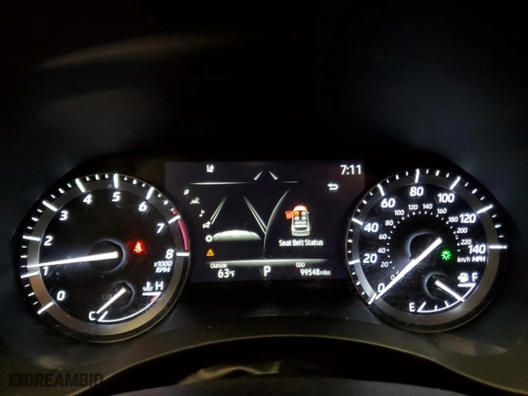 2020 Toyota Highlander XLE with VIN 5TDGZRBH3LS017789, listed as a Copart auction lot 47644425 with 99,548 mi miles and Salvage Title. Bid and sale history available at carsss.com. Image 9.