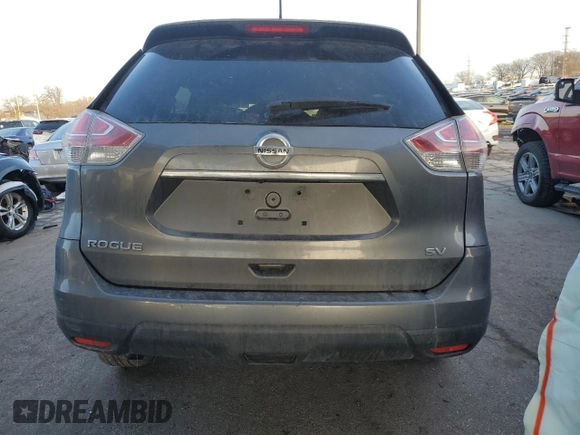2015 Nissan Rogue S with VIN KNMAT2MT6FP503883, listed as a Copart auction lot 44443905 with 180,295 mi miles and Salvage Title. Bid and sale history available at DreamBid. Image 6.