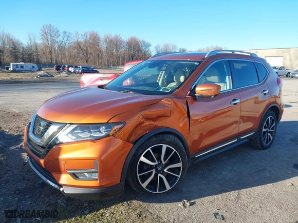 2017 Nissan Rogue SV with VIN 5N1AT2MV5HC813322, listed as a IAAI auction lot 41899437 with 43,369 mi miles. Bid and sale history available at carsss.com. Image 17.