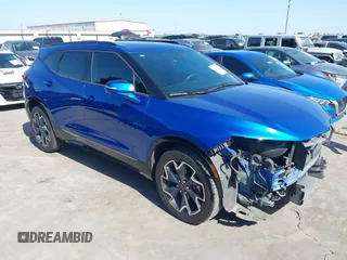 2019 Chevrolet Blazer RS z VIN 3GNKBERS6KS637255, wystawiony jako IAAI lot #42013042 z przebiegiem 73 350 mil mil oraz . Historia ofert i sprzedaży dostępna na DreamBid. Obrazek 1.