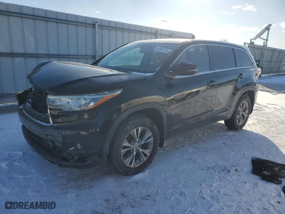 2015 Toyota Highlander LE with VIN 5TDBKRFH9FS166723, listed as a Copart auction lot 45945775 with 79,499 mi miles and Salvage Title. Bid and sale history available at carsss.com. Image 1.