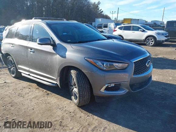 2017 Infiniti QX60 with VIN 5N1DL0MN2HC519510, listed as a IAAI auction lot 41705079 with 83,696 mi miles and . Bid and sale history available at DreamBid. Image 1.