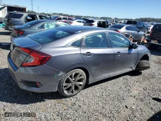 2021 Honda Civic Sedan Sport with VIN 2HGFC2F84MH526354, listed as a Copart auction lot 45393875 with 69,735 mi miles and Salvage Title. Bid and sale history available at carsss.com. Image 3.