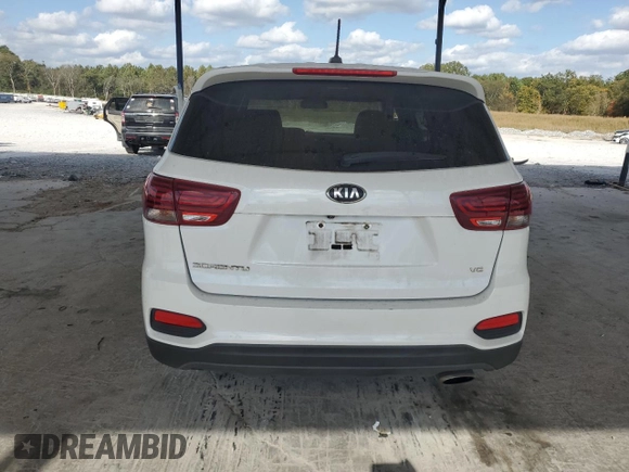 2020 Kia Sorento LX V6 with VIN 5XYPG4A57LG668484, listed as a Copart auction lot 78579554 with 109,902 mi miles and Salvage Title. Bid and sale history available at carsss.com. Image 6.