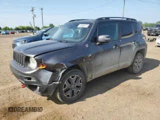 2017 Jeep Renegade Trailhawk с VIN ZACCJBCB4HPE56883, выставлен на аукционе Copart как лот 60905275 с пробегом 223 632 миль миль и Чистый • Clean title. История ставок и продаж доступна на DreamBid. Изображение 1.