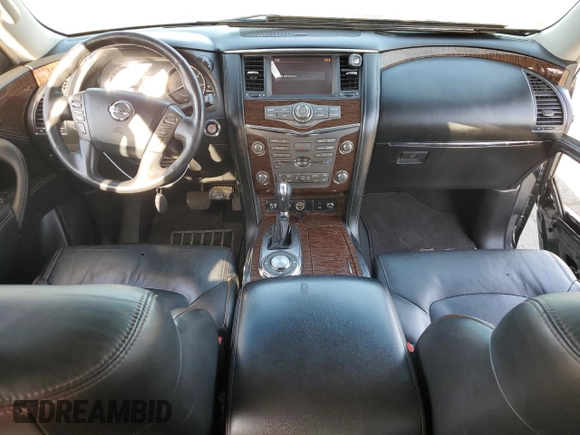 2017 Nissan Armada Platinum z VIN JN8AY2NF1H9300454, wystawiony jako Copart lot #49198605 z przebiegiem 109 546 mil mil oraz Szkoda całkowita • Salvage title. Historia ofert i sprzedaży dostępna na DreamBid. Obrazek 8.