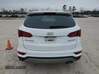 2017 Hyundai Santa Fe Sport 2.0T with VIN 5XYZU4LA8HG467065, listed as a Copart auction lot 45400075 with 119,113 mi miles and Salvage Title. Bid and sale history available at carsss.com. Image 6.