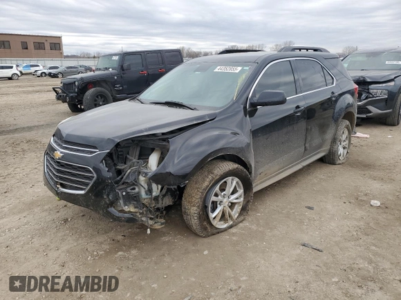 2017 Chevrolet Equinox LT with VIN 2GNALCEK6H1532903, listed as a Copart auction lot 44352855 with 87,971 mi miles and Salvage Title. Bid and sale history available at carsss.com. Image 1.