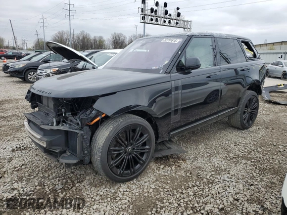 2023 Land Rover Range Rover SE z VIN SALKP9E72PA084611, wystawiony jako Copart lot #52791615 z przebiegiem Nie podano mil oraz Szkoda całkowita • Salvage title. Historia ofert i sprzedaży dostępna na DreamBid. Obrazek 1.