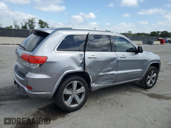 2014 Jeep Grand Cherokee Overland with VIN 1C4RJFCG1EC216154, listed as a Copart auction lot 50984675 with 91,782 mi miles and Salvage Title. Bid and sale history available at carsss.com. Image 3.