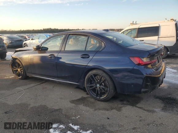 2024 BMW 3 Series M340i xDrive with VIN 3MW49FF08R8E47970, listed as a Copart auction lot 89116745 with 7,898 mi miles and Salvage Title. Bid and sale history available at carsss.com. Image 2.