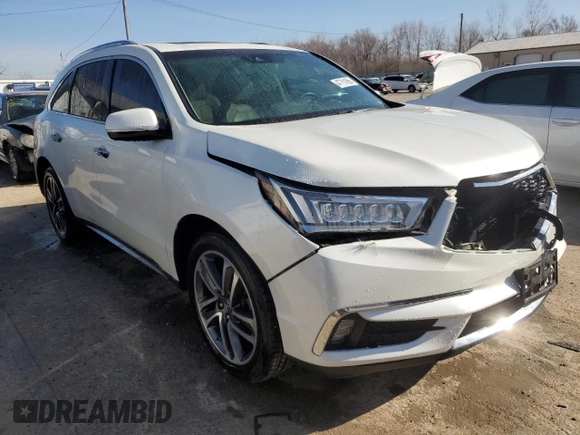 2017 Acura MDX w/Advance Pkg with VIN 5FRYD4H81HB002053, listed as a Copart auction lot 47751965 with 188,696 mi miles and Salvage Title. Bid and sale history available at carsss.com. Image 4.