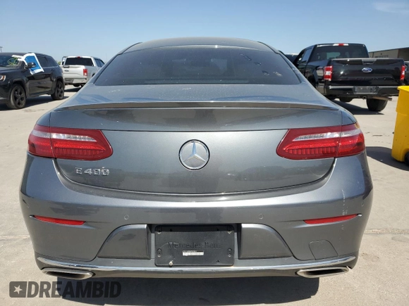 2018 Mercedes-Benz E 400 with VIN WDD1J6FB4JF020561, listed as a Copart auction lot 49998225 with 50,493 mi miles and Salvage Title. Bid and sale history available at DreamBid. Image 6.