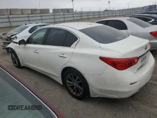 2017 Infiniti Q50 Premium with VIN JN1EV7AP8HM741726, listed as a Copart auction lot 60246915 with 124,696 mi miles and Salvage title. Bid and sale history available at DreamBid. Image 2.