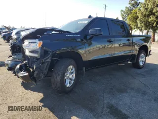 2024 Chevrolet Silverado 1500 RST with VIN 2GCPADED0R1135690, listed as a Copart auction lot 44955675 with 12,150 mi miles and Salvage Title. Bid and sale history available at carsss.com. Image 1.
