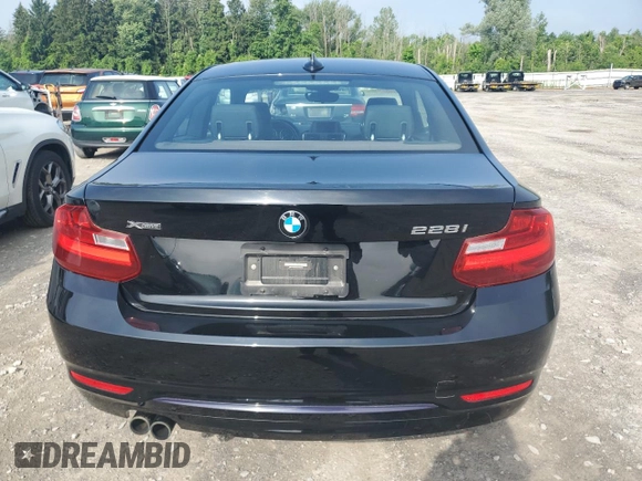 2016 BMW 2 Series 228i xDrive with VIN WBA1G9C52GV598419, listed as a Copart auction lot 62464515 with 49,793 mi miles and Salvage title. Bid and sale history available at DreamBid. Image 6.