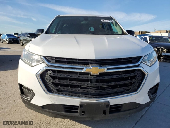2018 Chevrolet Traverse LS with VIN 1GNERFKW8JJ136136, listed as a Copart auction lot 87877895 with 109,700 mi miles and Salvage Title. Bid and sale history available at carsss.com. Image 5.