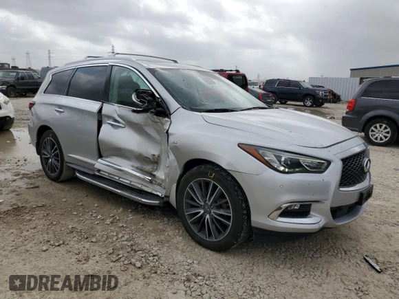 2017 Infiniti QX60 with VIN 5N1DL0MN5HC528217, listed as a Copart auction lot 51787505 with 118,053 mi miles and Salvage Title. Bid and sale history available at DreamBid. Image 4.