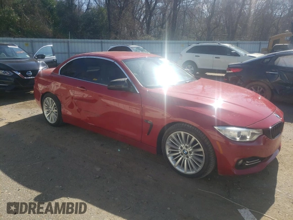 2015 BMW 4 Series 428i z VIN WBA3V5C59FP752781, wystawiony jako Copart lot #46168715 z przebiegiem 181 205 mil mil oraz Szkoda całkowita • Salvage title. Historia ofert i sprzedaży dostępna na DreamBid. Obrazek 4.