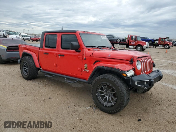2022 Jeep Gladiator High Altitude with VIN 1C6HJTFG2NL135841, listed as a Copart auction lot 50785915 with 35,309 mi miles and Salvage title. Bid and sale history available at DreamBid. Image 4.