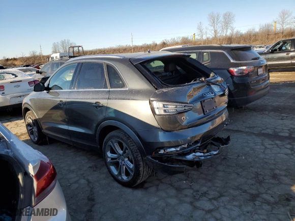 2018 Audi Q3 Premium Plus with VIN WA1JCCFS5JR002307, listed as a Copart auction lot 45328785 with 82,620 mi miles and Salvage Title. Bid and sale history available at carsss.com. Image 2.