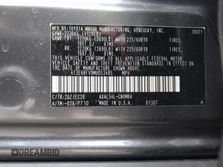 2021 Toyota RAV4 Hybrid XSE with VIN 4T3E6RFV9MU053485, listed as a IAAI auction lot 41761892 with 36,156 mi miles. Bid and sale history available at carsss.com. Image 9.