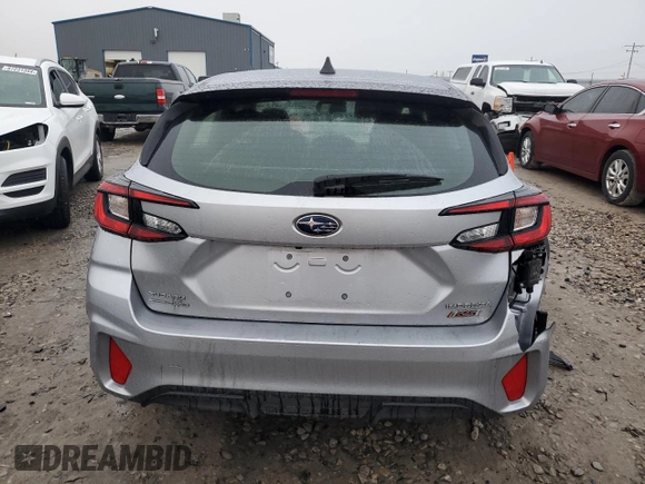 2024 Subaru Impreza RS with VIN JF1GUHJC4R8231448, listed as a Copart auction lot 41393055 with 15,602 mi miles and Salvage Title. Bid and sale history available at carsss.com. Image 6.