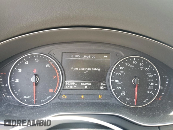 2018 Audi Q5 Premium with VIN WA1ANAFY2J2027998, listed as a Copart auction lot 59474155 with 96,309 mi miles and Salvage title. Bid and sale history available at DreamBid. Image 9.