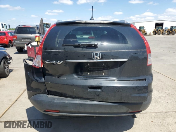 2013 Honda CR-V EX-L with VIN 2HKRM3H77DH510384, listed as a Copart auction lot 54812945 with 139,174 mi miles and Salvage Title. Bid and sale history available at DreamBid. Image 6.
