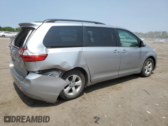 2015 Toyota Sienna LE AAS с VIN 5TDKK3DC2FS546152, выставлен на аукционе Copart как лот 59023215 с пробегом 78 583 миль миль и Списание • Salvage title. История ставок и продаж доступна на DreamBid. Изображение 3.
