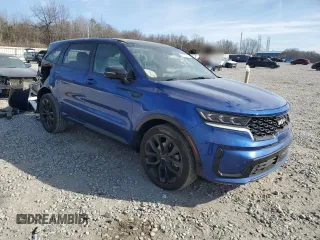 2022 Kia Sorento SX Prestige with VIN 5XYRK4LFXNG104098, listed as a Copart auction lot 47612715 with 26,017 mi miles and Salvage title. Bid and sale history available at DreamBid. Image 4.