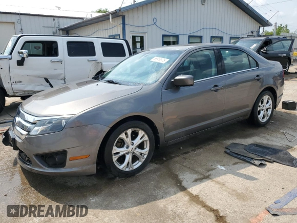 2012 Ford Fusion SE with VIN 3FAHP0HG9CR156144, listed as a Copart auction lot 58919375 with 99,822 mi miles and Salvage title. Bid and sale history available at DreamBid. Image 1.