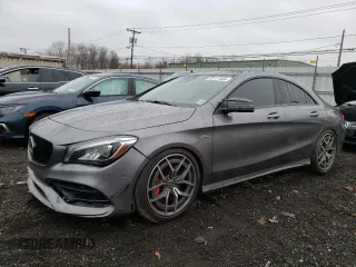 2018 Mercedes-Benz CLA with VIN WDDSJ5CB7JN609659, listed as a Copart auction lot 83111304 with 43,567 mi miles and Salvage Title. Bid and sale history available at carsss.com. Image 1.