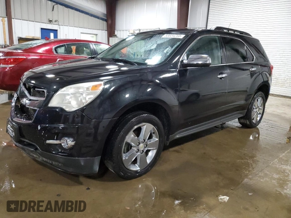2012 Chevrolet Equinox LT w/2LT with VIN 2GNFLNEKXC6210570, listed as a Copart auction lot 53834255 with 168,435 mi miles and Salvage Title. Bid and sale history available at carsss.com. Image 1.